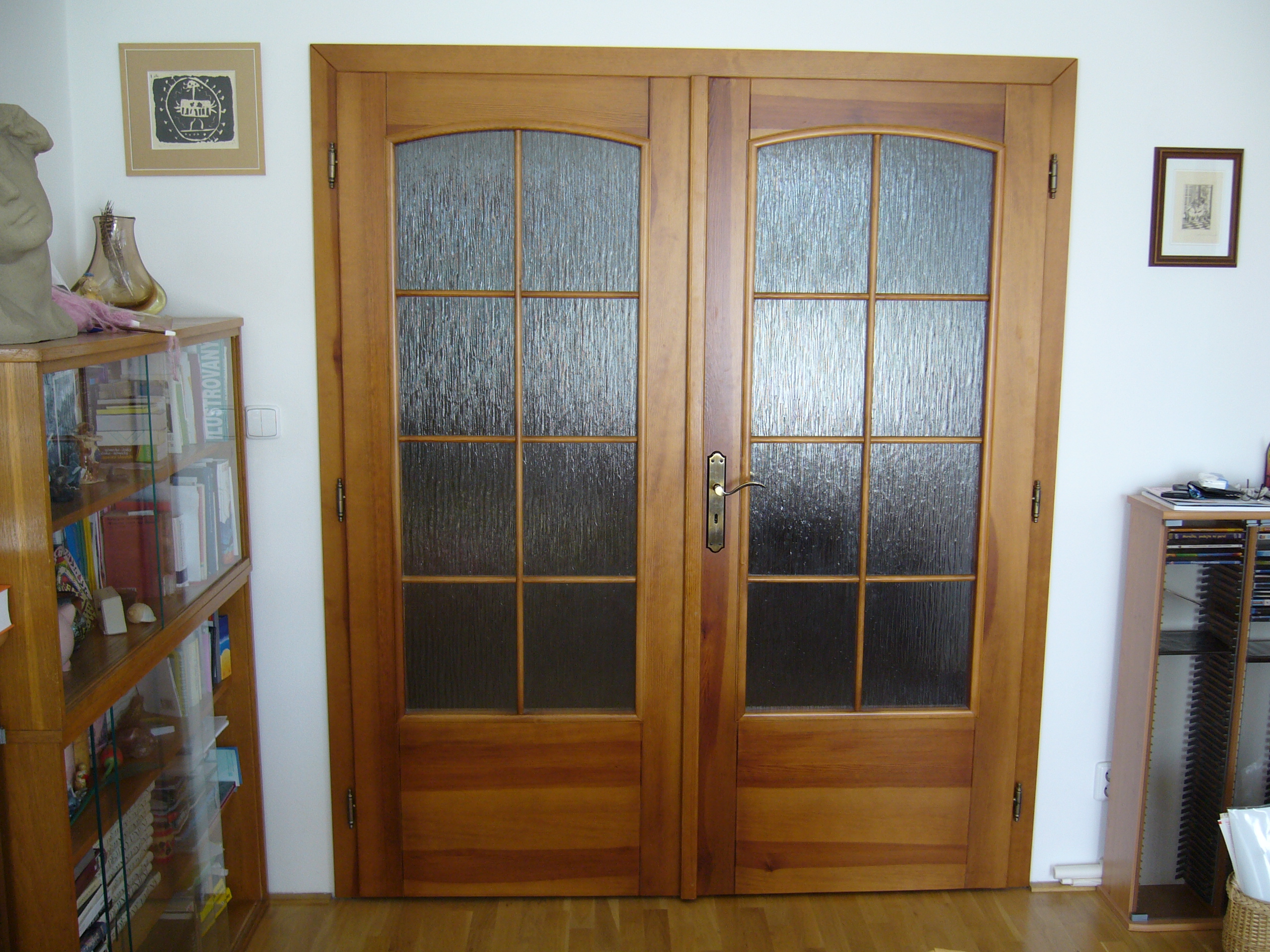 Dveře dvoukřídlové-masiv borovice