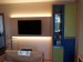 Vybavení interiéru pokoje-provedení lamino buk,dvířka kombinace lamino Midnight Blue a lamino Ocean Green-8