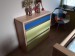 Vybavení interiéru pokoje-provedení lamino buk,dvířka kombinace lamino Midnight Blue a lamino Ocean Green-4